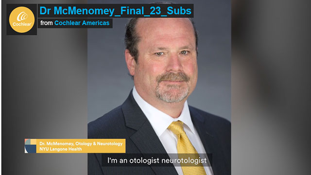 Dr. Sean McMenomey, Slim Modiolar Surgical Video